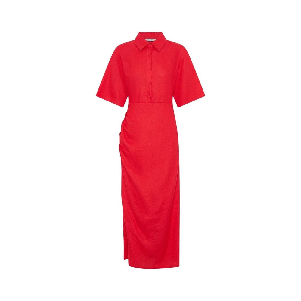 ✨SNEAKY LINK Lefka Midi Red Sz Large Dress✨ - Picture 9 of 16